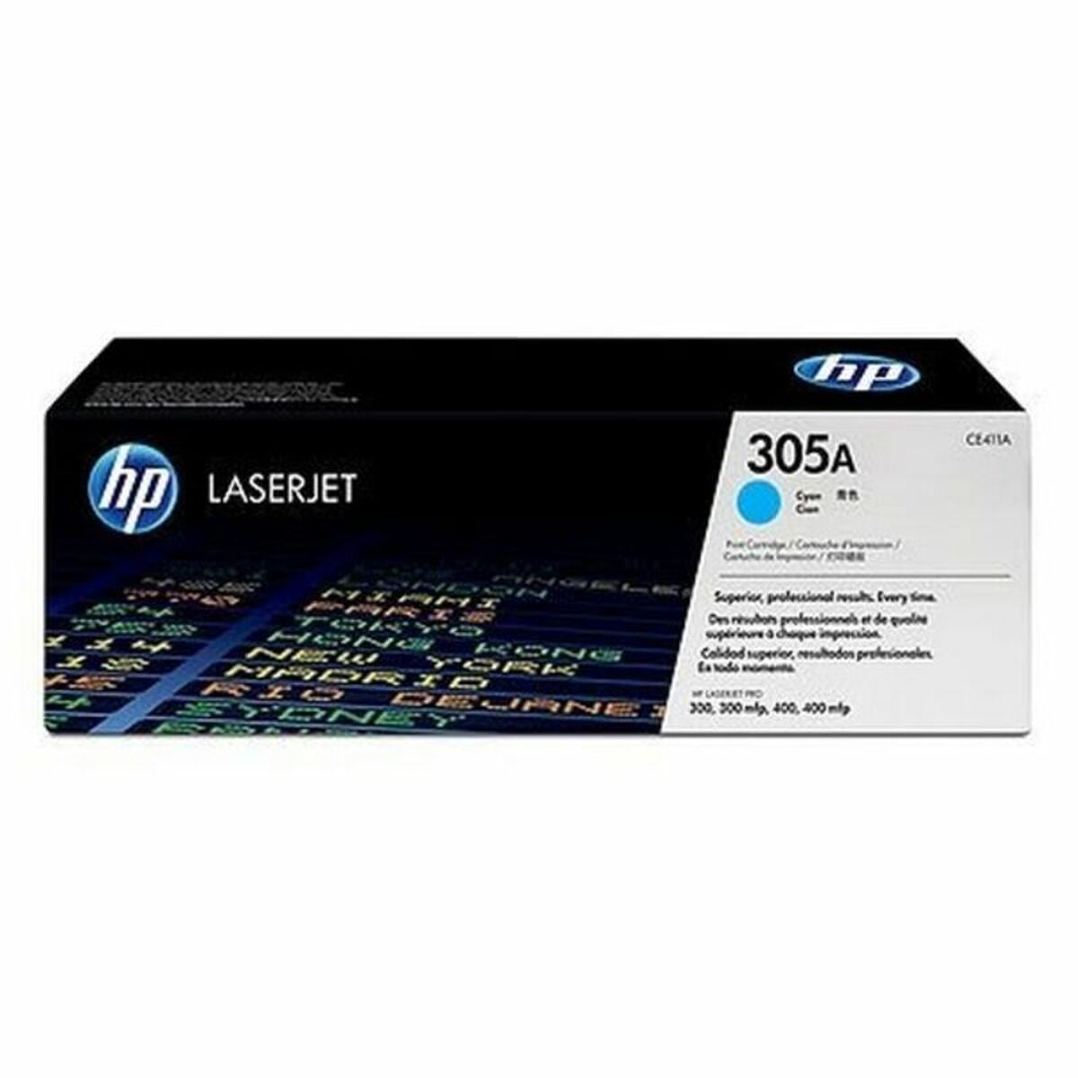 Oригинален тонер HP 305A Синьо-зелен